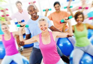 Diversity People Healthy Fitness Weights Training Concept